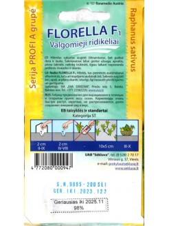 Rzodkiewka 'Florella' F1, 200 nasion