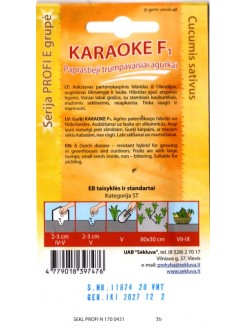 Ogórek 'Karaoke' H, 20 nasion