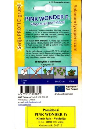 Pomidor zwyczajny 'Pink Wonder' H, 100 nasion