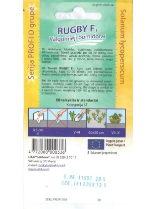 Pomidor 'Rugby' H, 20 nasion