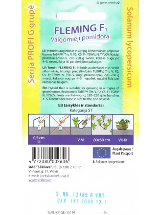 Pomidor 'Fleming' H, 6 nasion